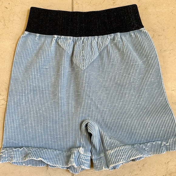 Free People Prajna Shorts Vintage Clear Skies - Picture 7 of 9